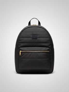 LIKE NEW | Herschel Supply Co. Nova Quilted Backpack - Black with Gold Hardware